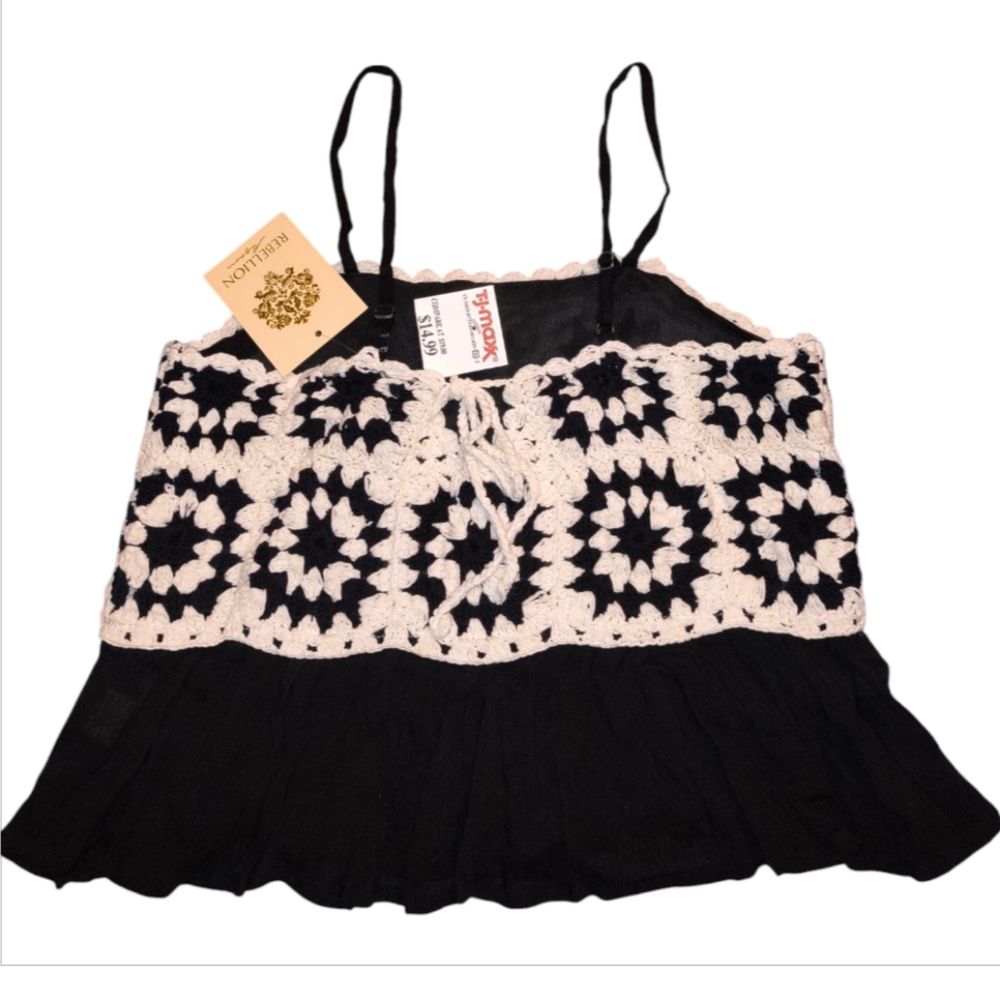 Rebellion Black and White Top